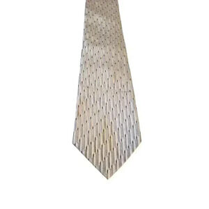 Perry Ellis Portfolio Mens Classic‎ Formal Business Geometric Print Tie Silver